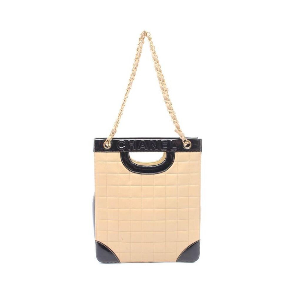 Chanel Choco Bar Leather 2way Tote Bag